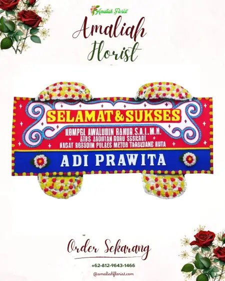 Papan Bunga Ucapan Selamat Kedak